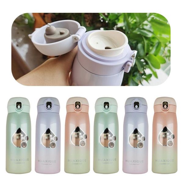 

water bottles 400ml vacuum flask and cold drink cup bottle double-layer stainless steel kettle