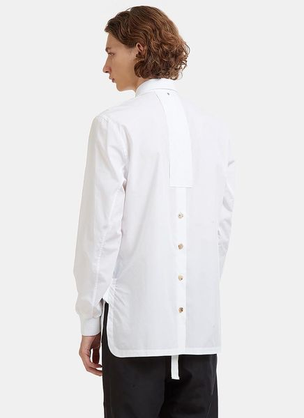 

men's casual shirts s-5xl 2021 fashion gd hair stylist original design single row of buckle long sleeve shirt plus size clothing, White;black