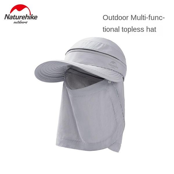 

naturehike outdoor multifunctional empty hat camping hiking sun portable light nh20fs019 hats, Black;white