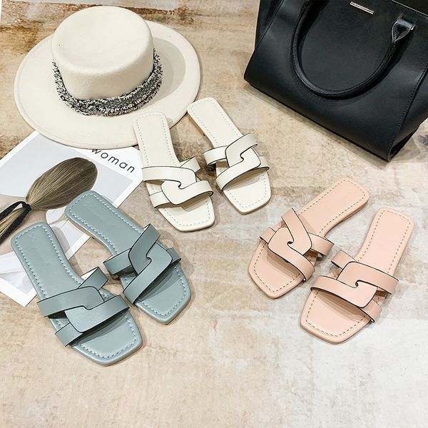 

slippers summer fashion lazy drag women to wear slippers a8pu, Black