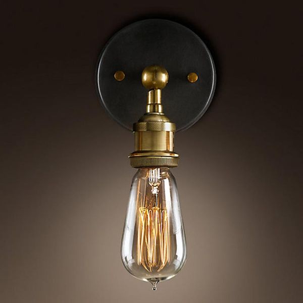 

wall lamp adjustable vintage industriial metal light sconce fixtures retro brass (light bulb is not included)
