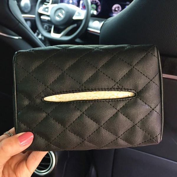 

tissue boxes & napkins car box styling holder portable leather automobile interior convenient cartoon back hanging 3azjc01