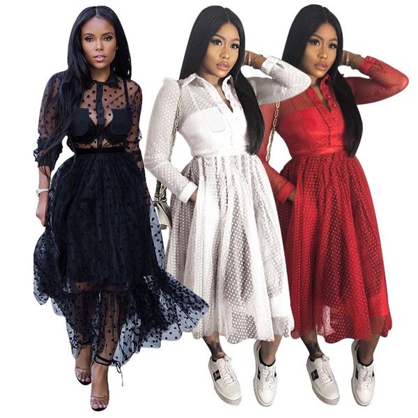 

casual dresses 2021 summer elegent women long sleeve black white color polyester knee-length dress clothing, Black;gray