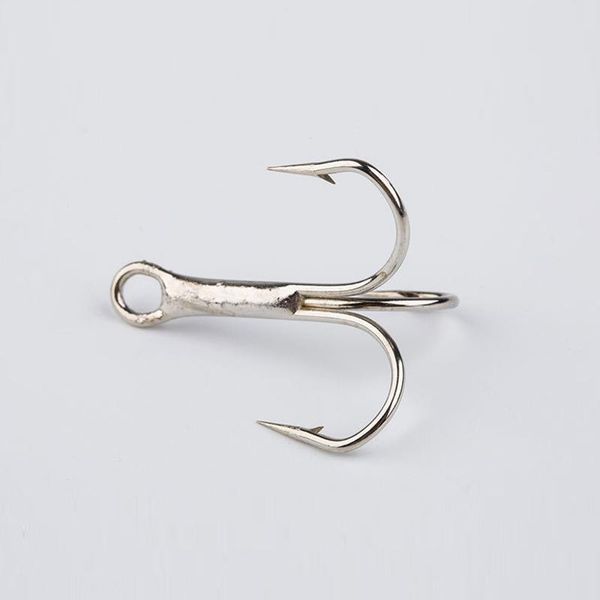 

fishing hooks wokotip hook 10pcs/lot high carbon treble super sharp solid size 1/0 1 2 3 4 6 8 10 12 triple barbed steel