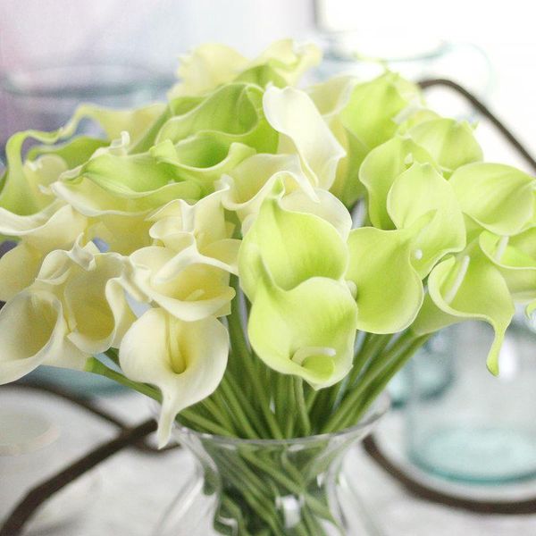 

decorative flowers & wreaths pu calla lily bouquets home autumn decoration artificial plants fake wedding