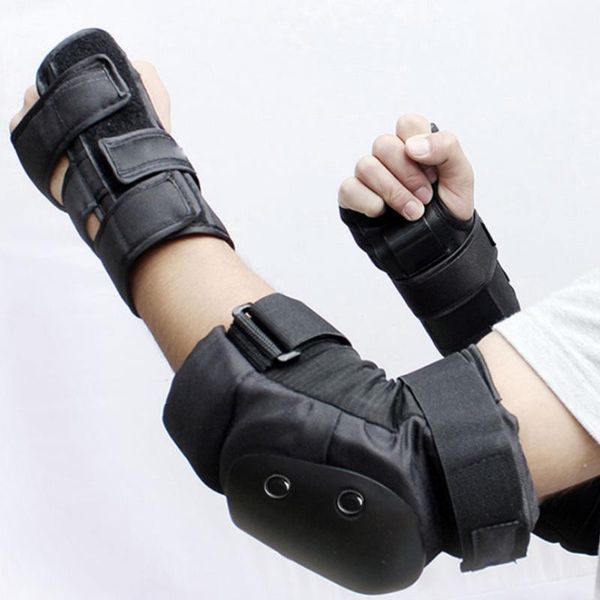 

kids adults 6pcs/set elbow knee child roller skates/ski/ scooter/ safety protective guard pads protector support sports &, Black;gray