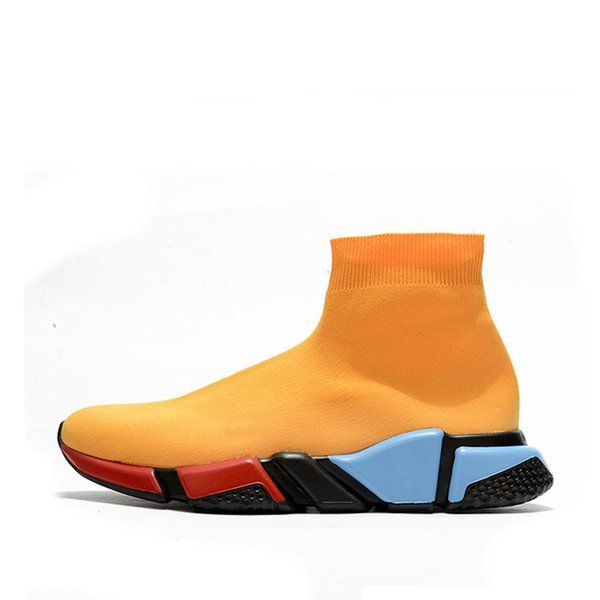 

luxury brand shoes designer man women speed trainer 2.0 2 sock boots socks boot casual shoe womens runners runner sneakers, Black