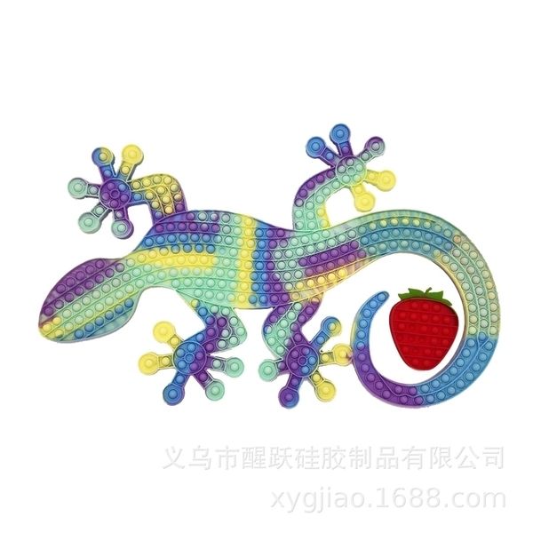 

new super large rat killing pioneer gecko children's deskdecompression bubble toy