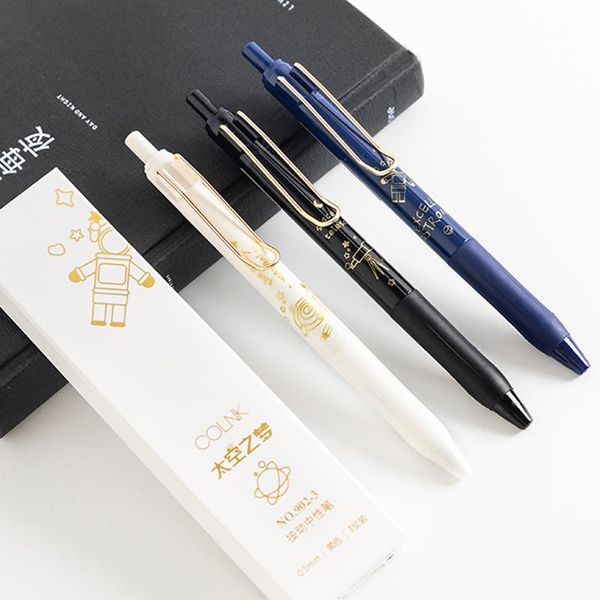 

gel pens 3pcs/set pen ufo space ballpoint ink nuetral school office supplies stationery 0.5mm
