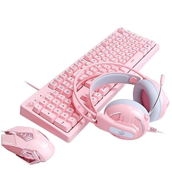 

keyboard mouse combos travor mechanical ergonomic with headphones combination packages for computer lapgaming office