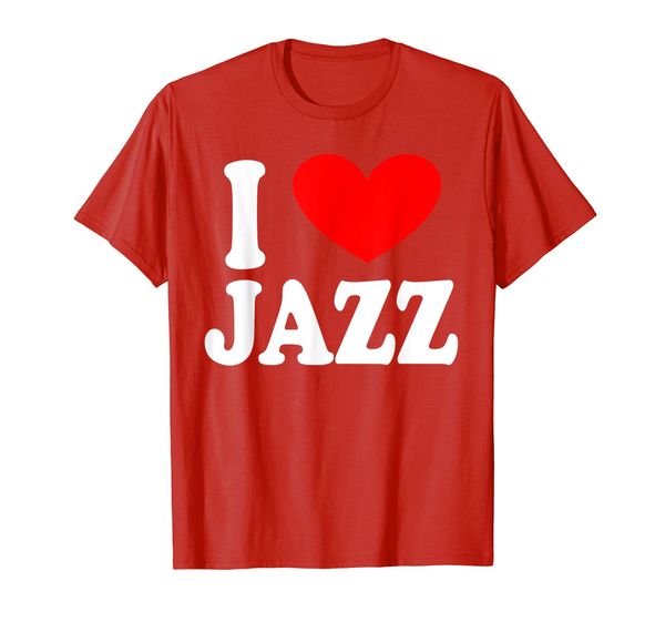 

i love jazz music gift t-shirt for concerts an festivals, White;black