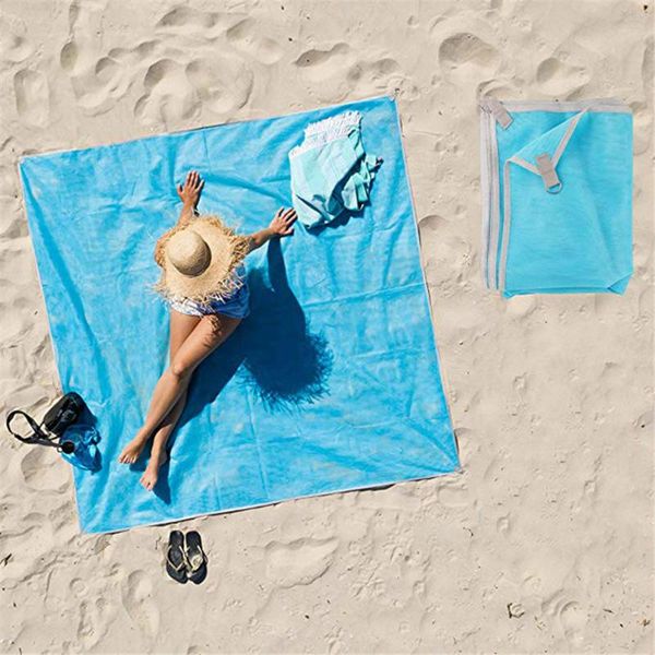 

outdoor pads lightweigh blanket proof magic sandless dirt dust disappear fast dry easy to clean waterproof rug