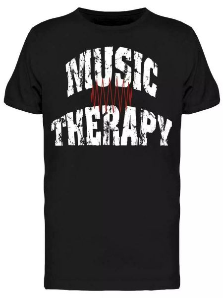 

Music Therapy Tee Men's -Image by Shutterstock, White;black