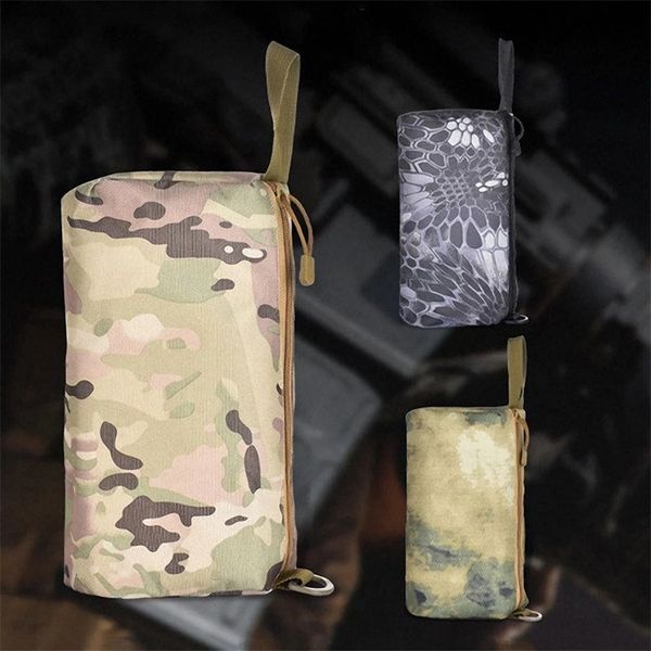 

600d oxford tactical pack camouflage waist bag portable hanging sundries campass whistle pouch belt fitness travel fanny bag 1051 z2