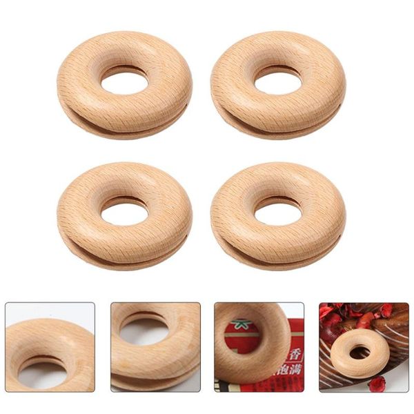 

jewelry pouches, bags 4pcs snack bag clips wood clamps food clip practical sealing (wood), Pink;blue