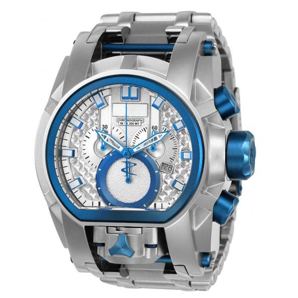 

wristwatches good quality invicible bolt zeus 52mm quartz stainless steel undefeated men watch dropshiping, Slivery;brown