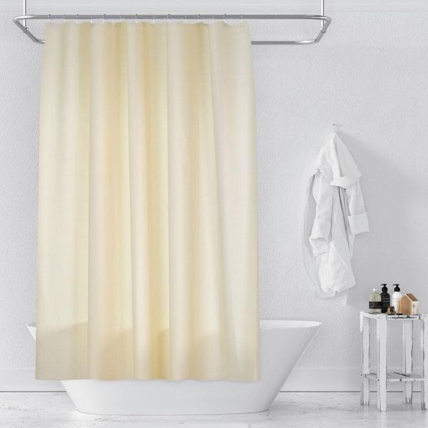 

modern shower curtains waterproof minimalist solid color curtain bathroom yellow tende accessories dk50sc