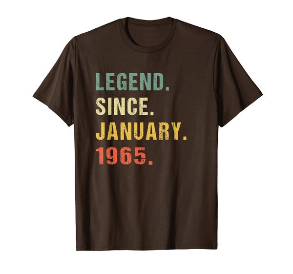 

Legend Since January 1965 55th Birthday Gift 55 Years Old T-Shirt, Mainly pictures