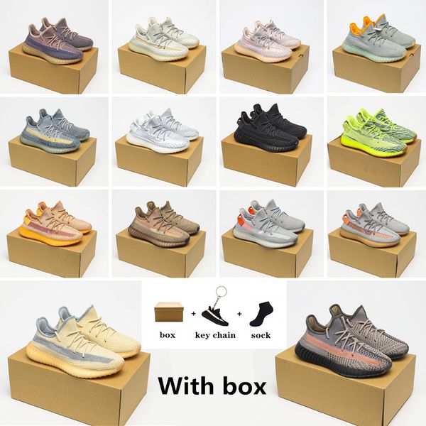 

kanye clay v2 west static 3m reflective running shoes 2.0 cinder ash pearl black red carbon zyon zebra sand taupe mens womens sneakers