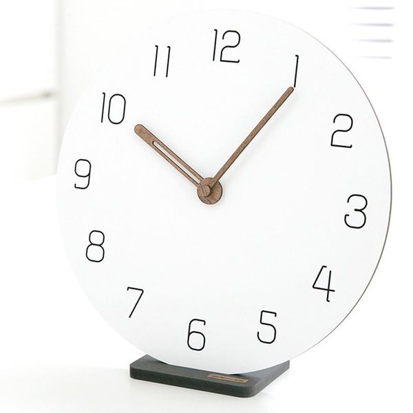 

desk & table clocks modern minimalist wall clock nordic living room bedroom silent home decor creative office deskornaments