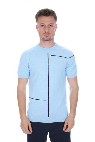 

men's t-shirts diandor male knitwear t-shirt blue/blue 2117700, White;black