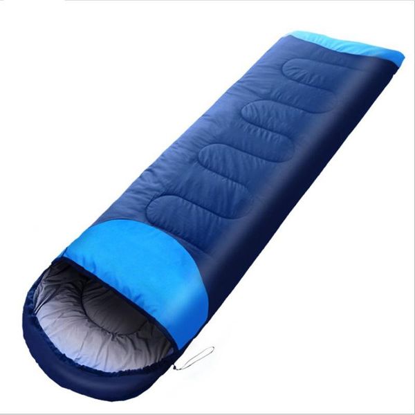 

(190+30)*75cm 1.6kg thickening winter warm outdoor splicing envelope waterproof traveling hiking camping single sleeping bag bags