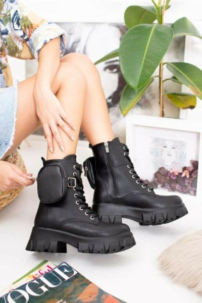 

boots sge shoes comfortable women 's black orthopedic wallet half motorcycle female spring autumn