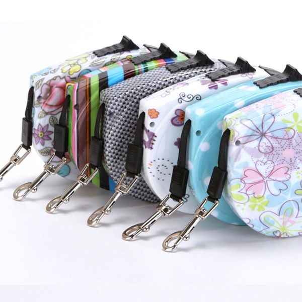 

dog collars & leashes 5m retractable leash extending puppy walking leads pet running hands y great for