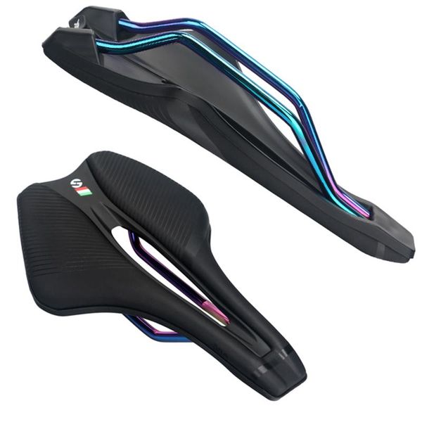 

bike saddles colorful bow bicycle saddle absorption comfortable accessories road widened seat mountain cushion