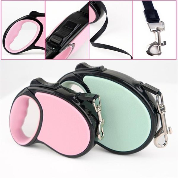 

retractable pet automatic dog flexible leash rope cat outdoor walking traction puppy adjustable pets belt supplies collars & leashes