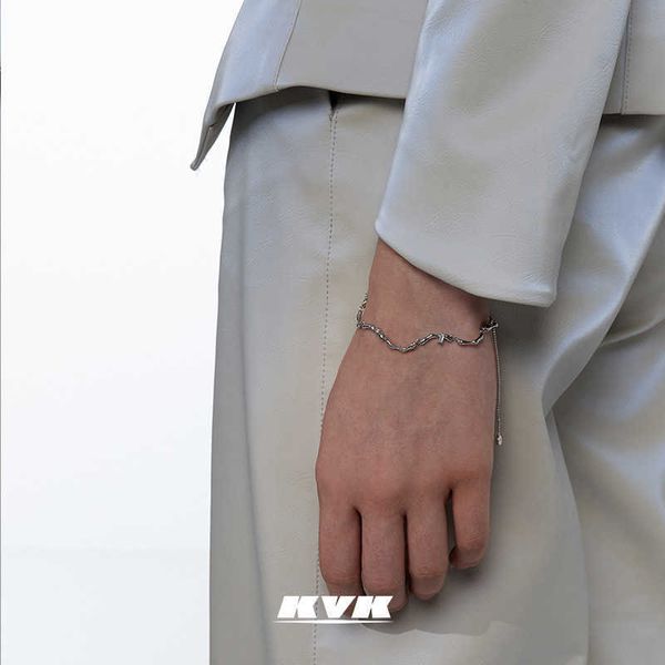 

bracelet design sense of minority 2021 accessories advanced cold hand decoration simple women's summer fashion jewelry, Golden;silver