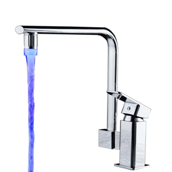 

other faucets, showers & accs water power blue color light led kitchen aerator with box (no need battery)