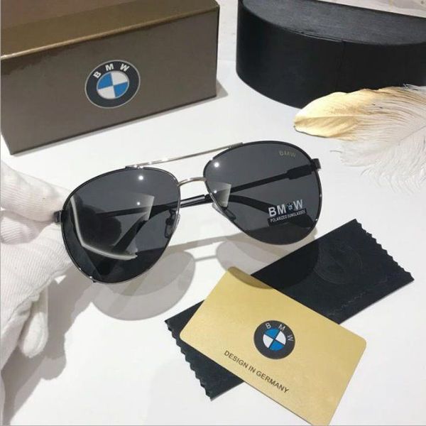 

brand bmw sunglasses new car polarized glasses 4s shop gift sunshade outdoor driving glasses bmb, White;black
