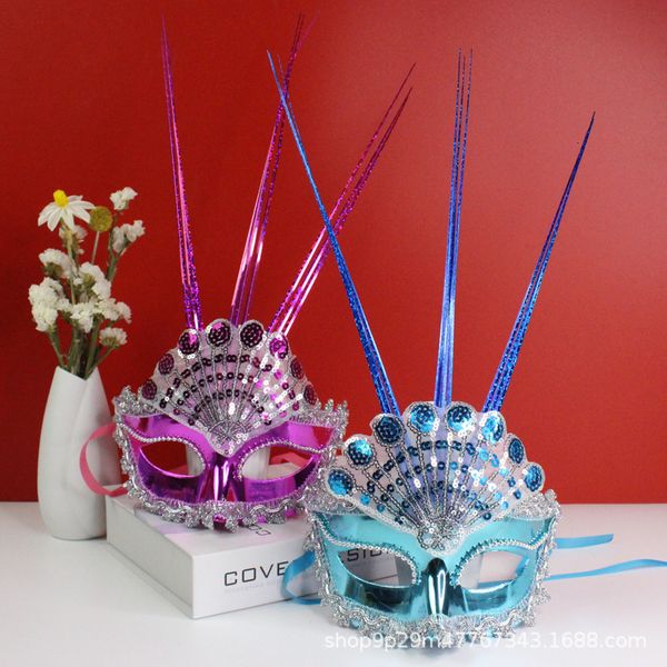 

party mask luminous masquerade ball christmas halloween feather butterfly rain