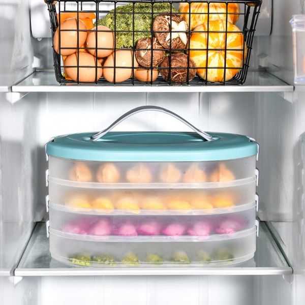 

storage bottles & jars ly household wonton dumpling box multi-layer grade quick ing