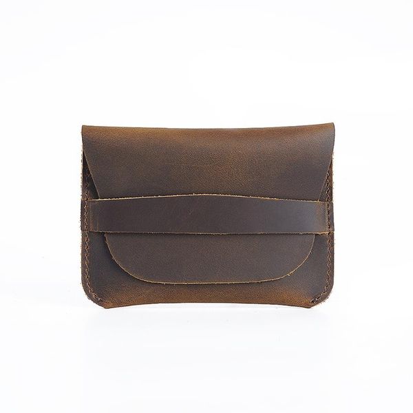 

card holders moterm 100% genuine leather credit id holder vintage business retro male coin purses wallets, Brown;gray