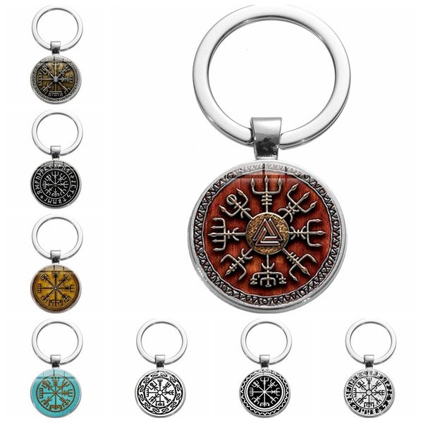 

key rings nordic viking time key chain pendant jewelry gifts, Slivery;golden