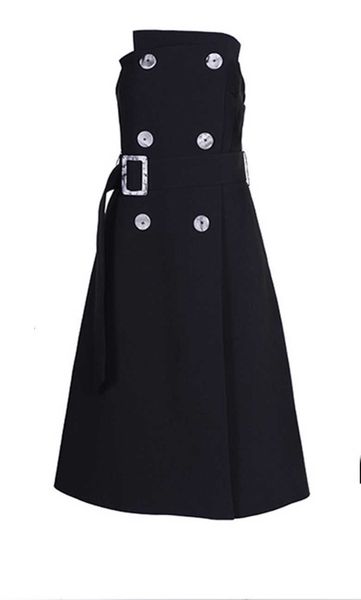 

luxury evening dress 2021 summer women's black strapls sleevels, Black;gray