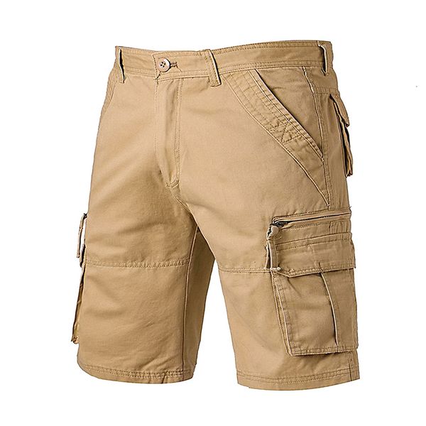 

men's shorts tactical summer men's trunks solid colour multi-pocket cotton army fan drying overalls breathable short-lived casual, White;black