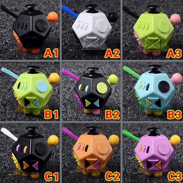 

dice second generation fidget toy 12-sided stress holy crystal magic cube anti anxiety decompression finger toys