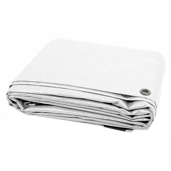 

shade white poly tarp waterproof camping tarps cover sheet anti-uv pe boat car