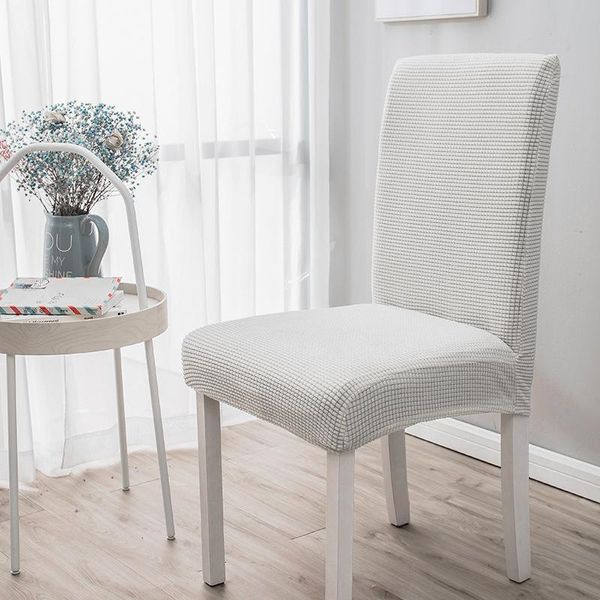 

chair covers pure color corn thickened cover big elastic seat painting slipcovers restaurant banquet el home decoration