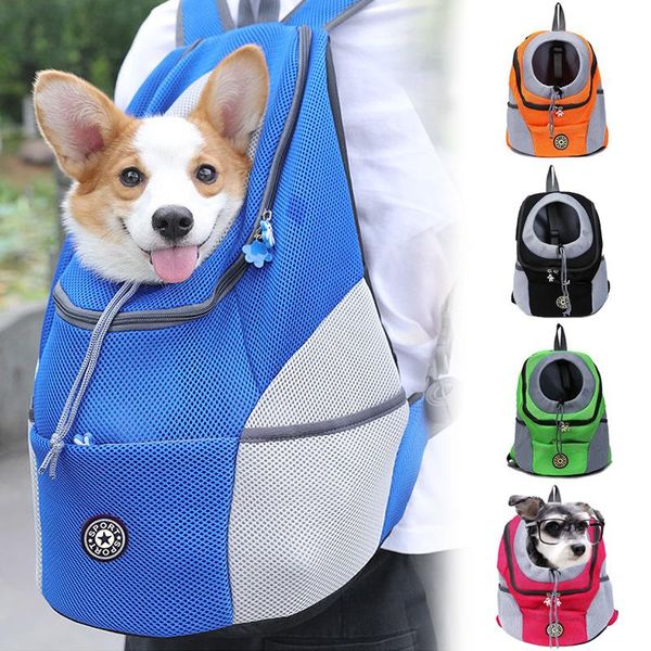 

dog backpack puppy dogs carrier bag durable padded shoulder pet cat outdoor supplies packaging carrying portable car seat covers
