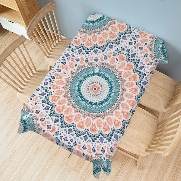 

table cloth tablecloth rectangular party dining cover mat clothes geometric abstract waterproof anti-scalding anti-oil home decor