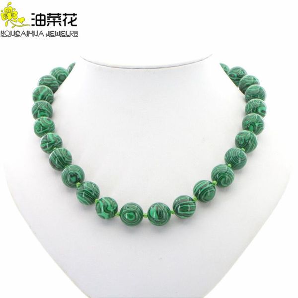 

chains fashion charm natural stone necklace 11 styles malachite beads clavicle chain jewelry woman wedding christmas gift wholesale, Silver