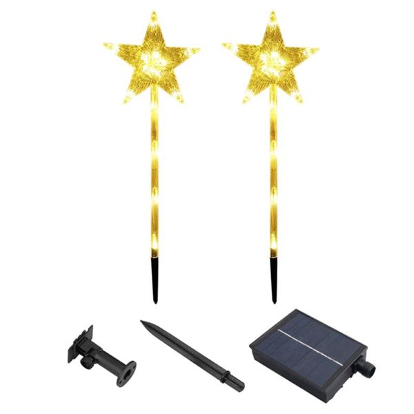 

solar lamps 1 set underground pentastar garden lights ground ornament