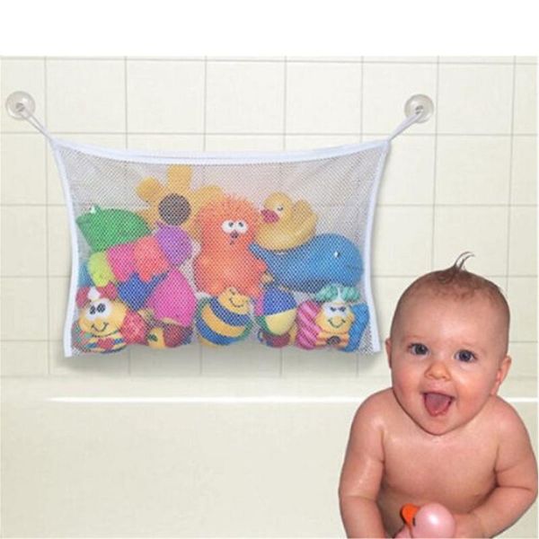 

cat toys folding eco-friendly baby bathroom toy mesh child bath net suction cup baskets