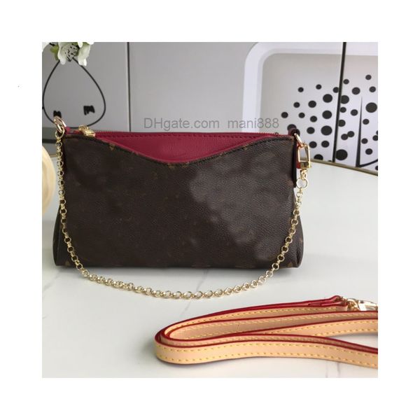 

clutch bag handbags purse chain crossbody bags classic fashion letter genuine leather multi pochette detchable shoulder strap wallets