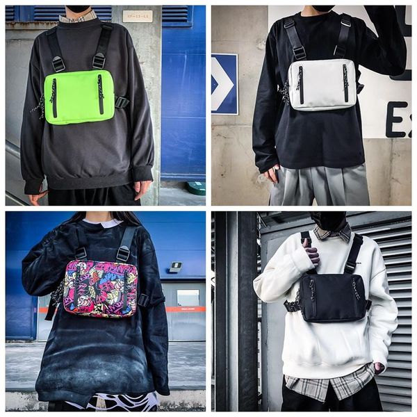 

outdoor bag oxford multifunctional chest bags with zipper adjustable fashion
