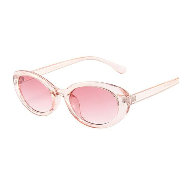 

sunglasses cute retro round women vintage black oval ladies sun glasses pink gradient small frame feminino, White;black